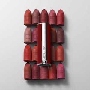 Vue 5 - Le Rouge Deep Velvet - Le rouge à lèvres matte intense au fini poudré qui offre 12 heures de tenue.​ GIVENCHY - Orange Sable - P083574